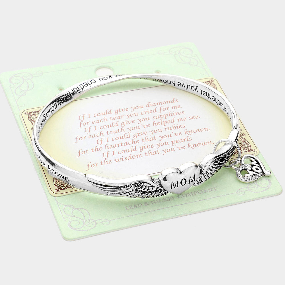 Bracelet | Mom Heart Charm