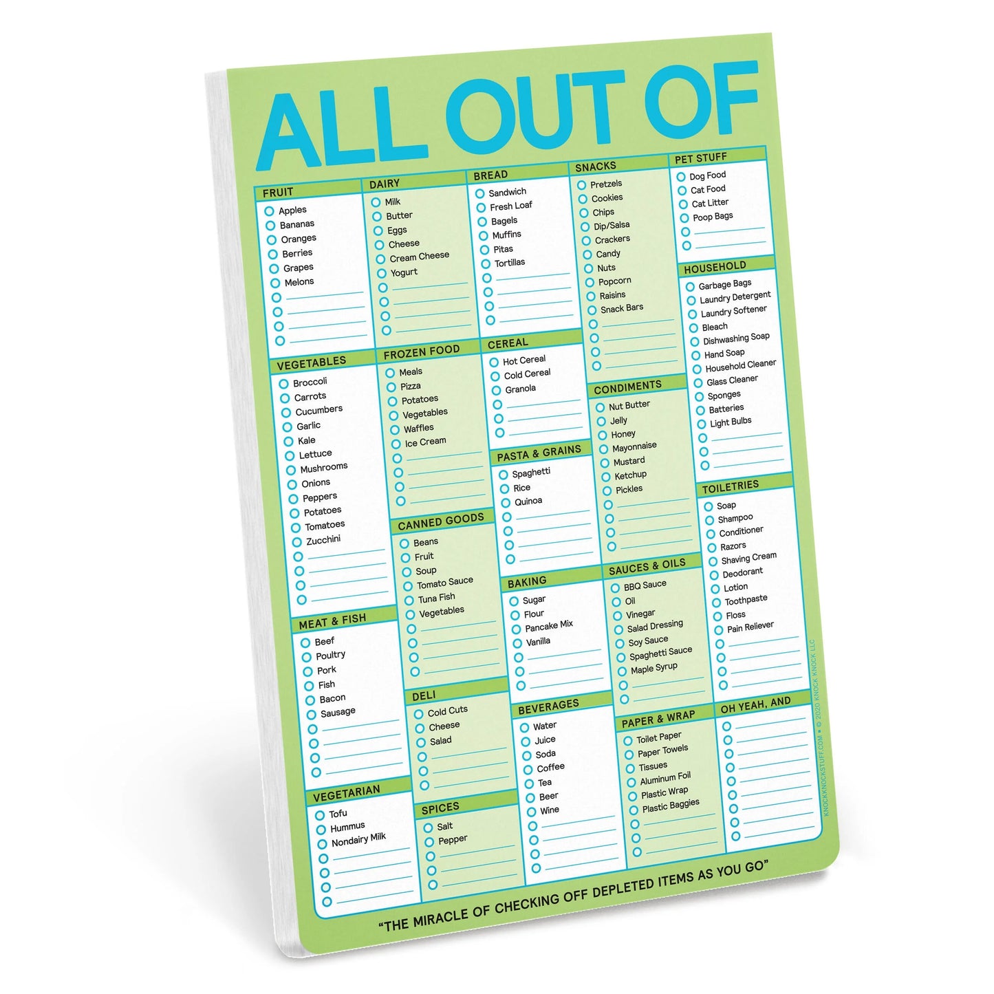Stationery | All Out Of Pad with Magnet