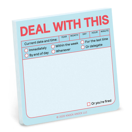 Stationery | Sticky Notes Deal with This