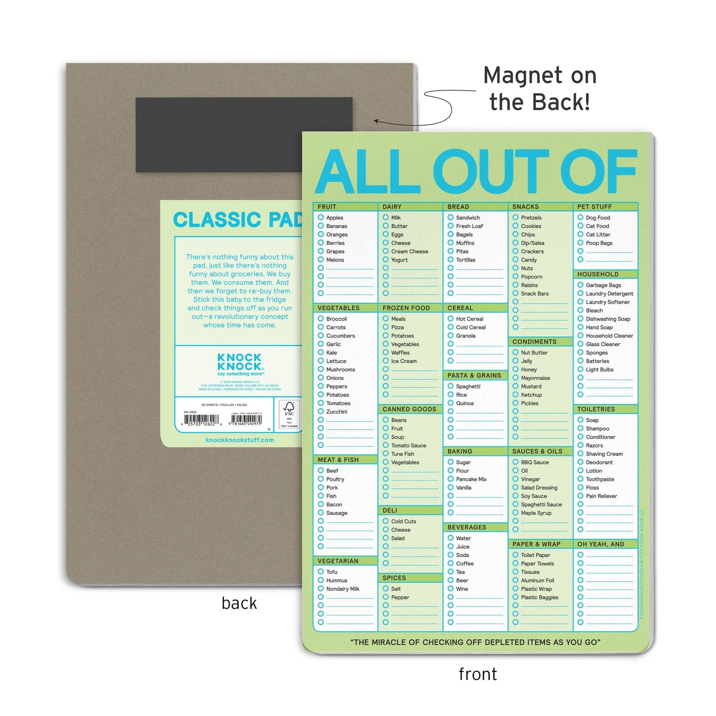 Stationery | All Out Of Pad with Magnet