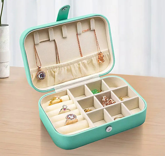 Jewelry Box - Faux Leather Mint