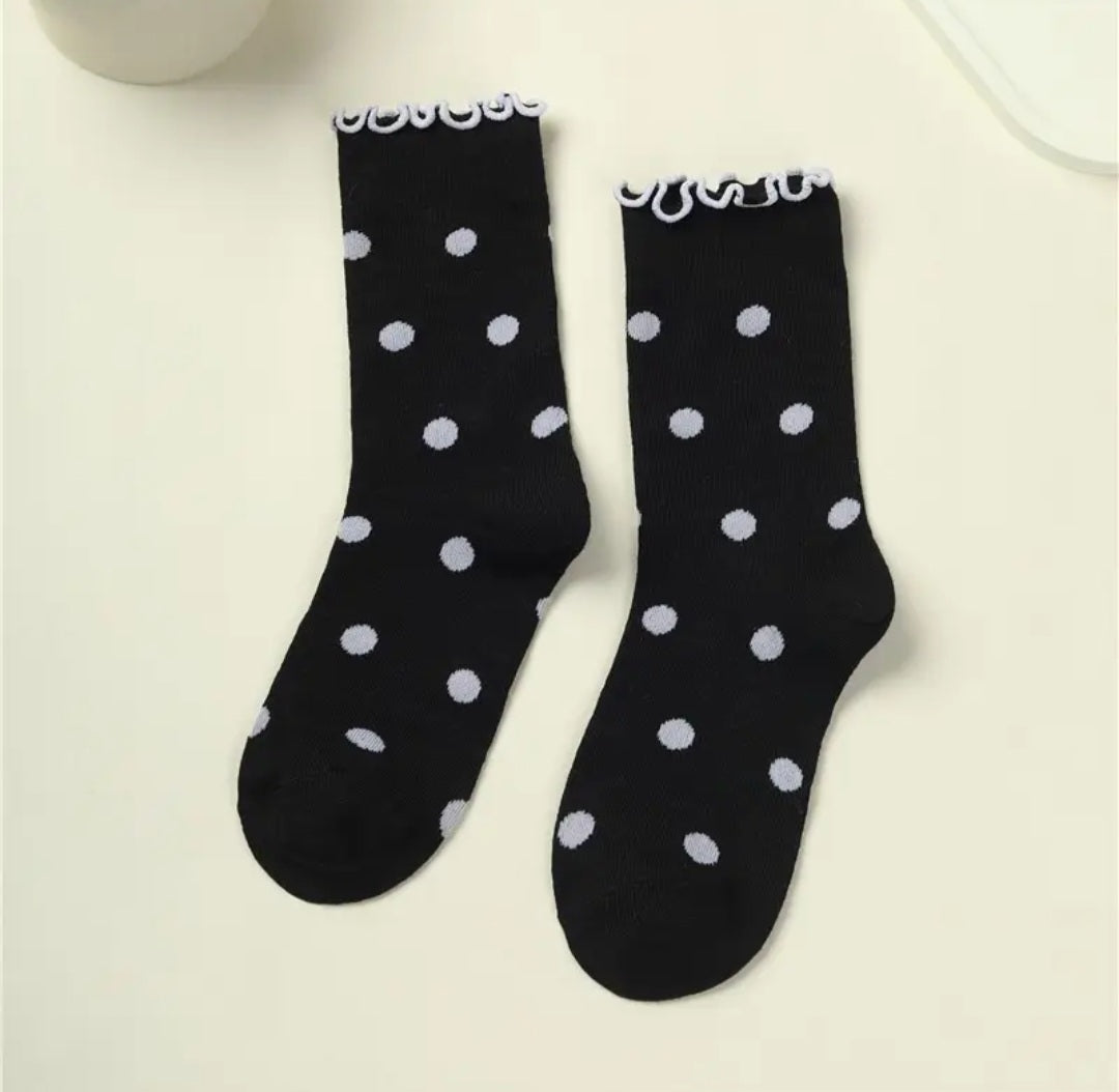 Socks - Polka Dot Ruffle