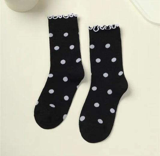 Socks - Polka Dot Ruffle
