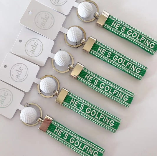 Keychain - Hes Golfing