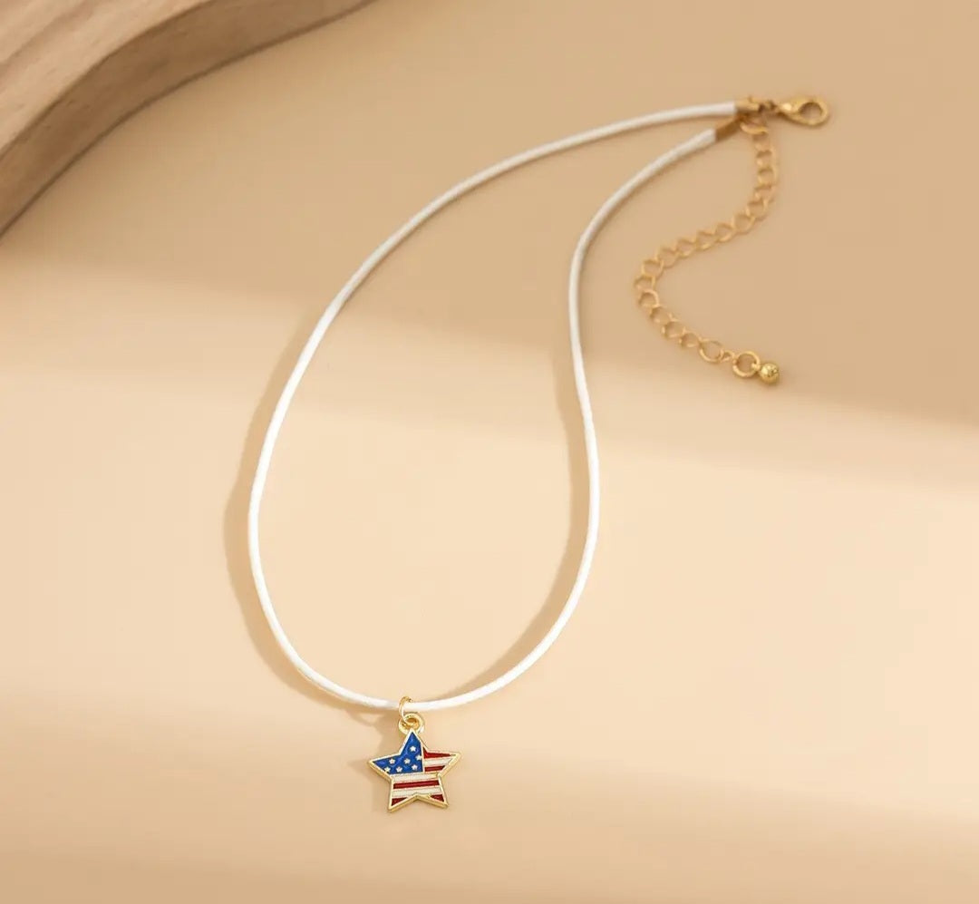 Necklace - Patriotic Star Charm