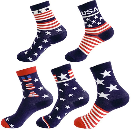 Socks - Patriotic Americana Crew