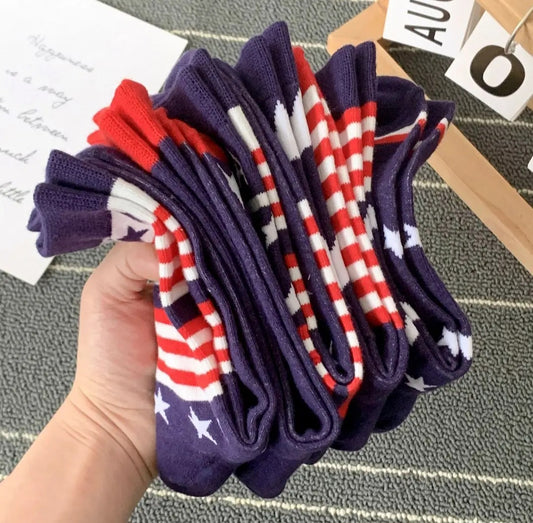 Socks - Patriotic Americana Crew