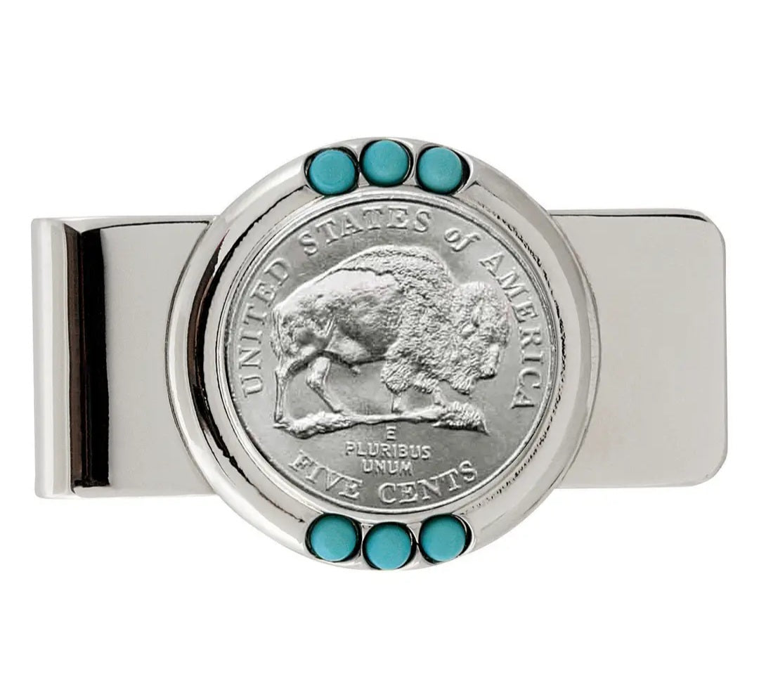 Money Clip - Buffalo Nickel Western
