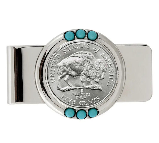Money Clip - Buffalo Nickel Western