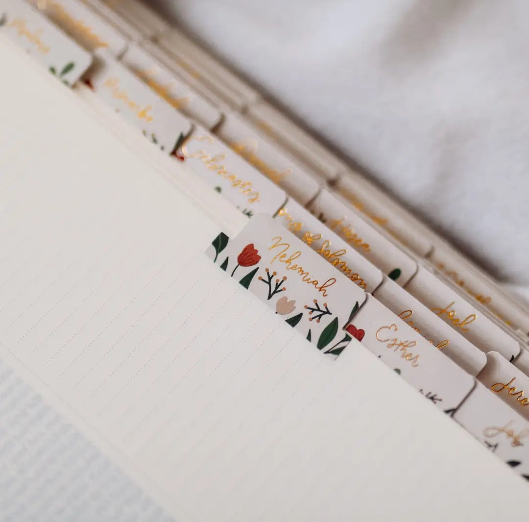 Bible Tabs - Floral Scripture Index