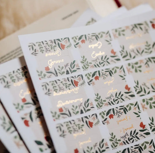 Bible Tabs - Floral Scripture Index
