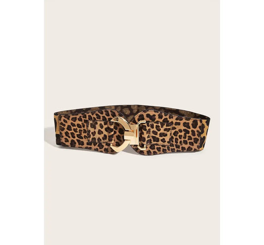 Belt - Leopard Print Stretch