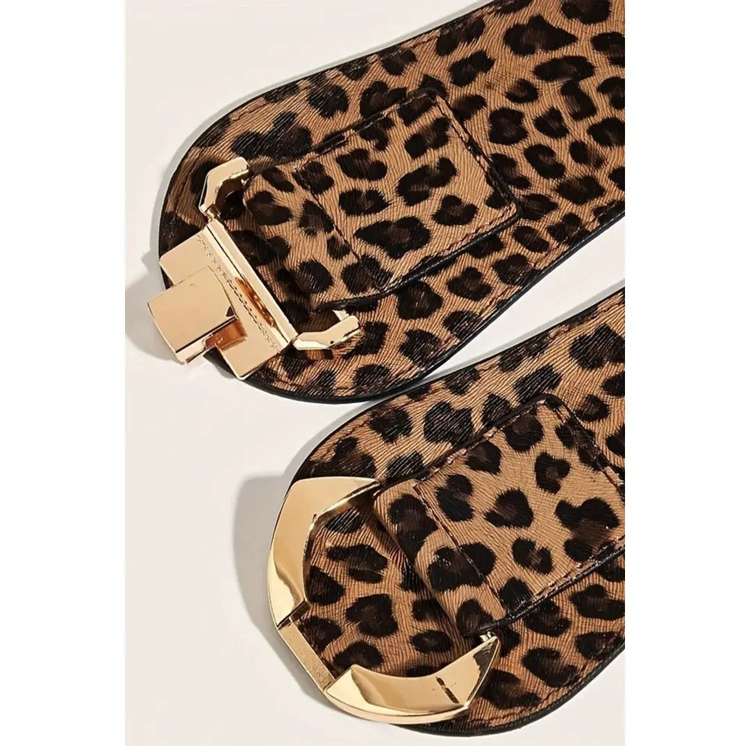 Belt - Leopard Print Stretch