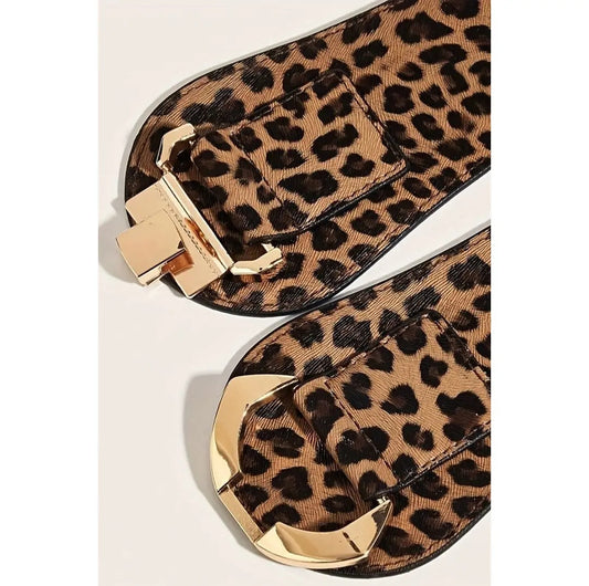 Belt - Leopard Print Stretch