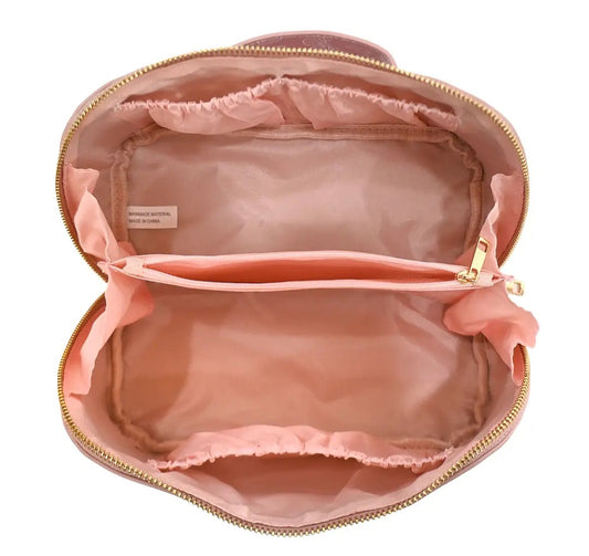 Cosmetic Pouch - Pink Butterfly Makeup Bag