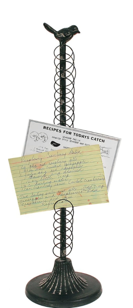 Memo Holder - Vintage Bird Metal Wire