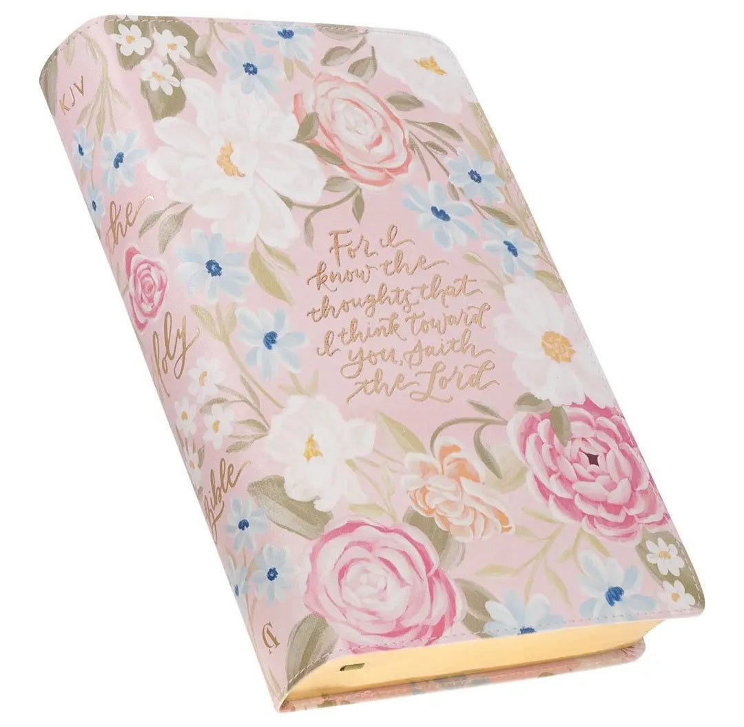 Bible - KJV Pink Floral