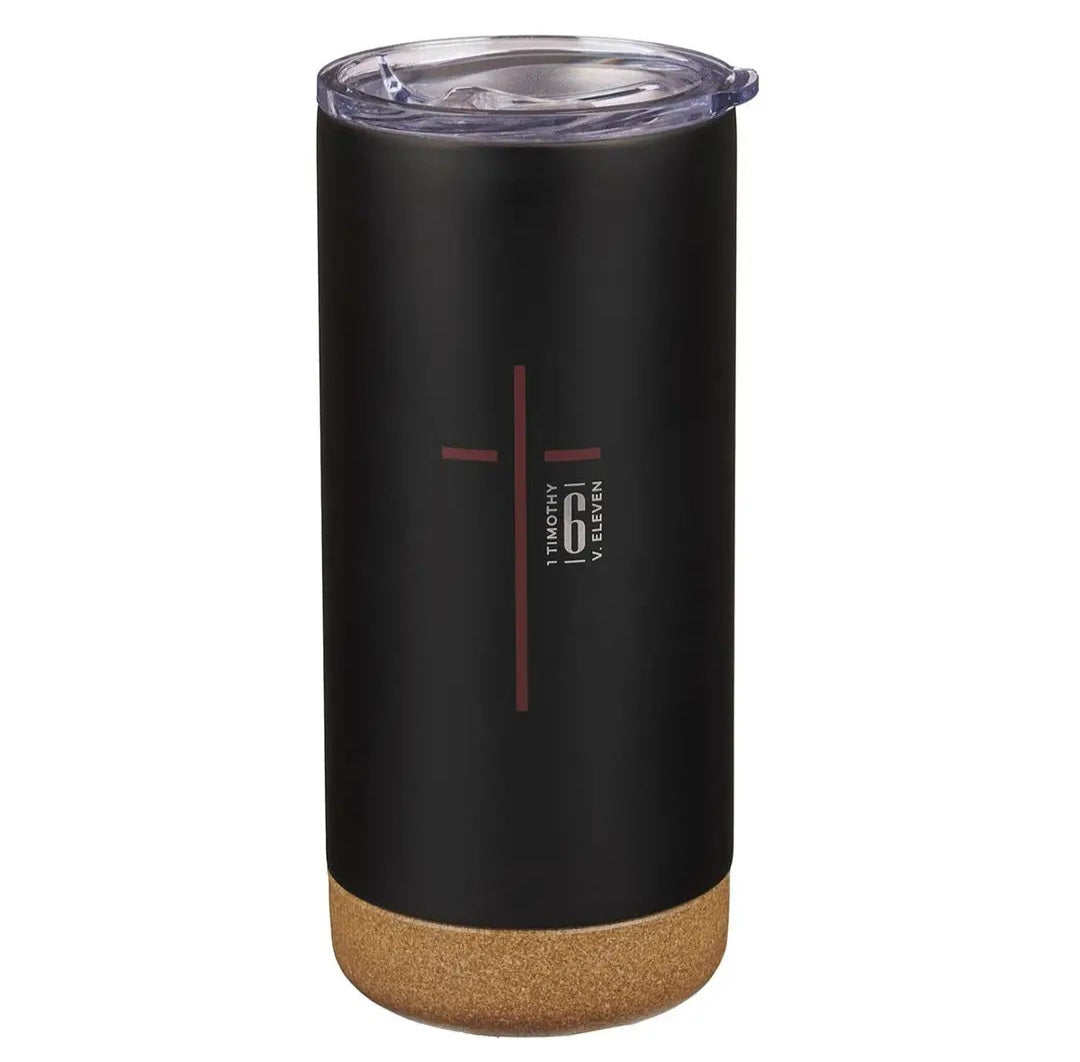 Tumbler - Cross Travel 1 Timothy 6:11
