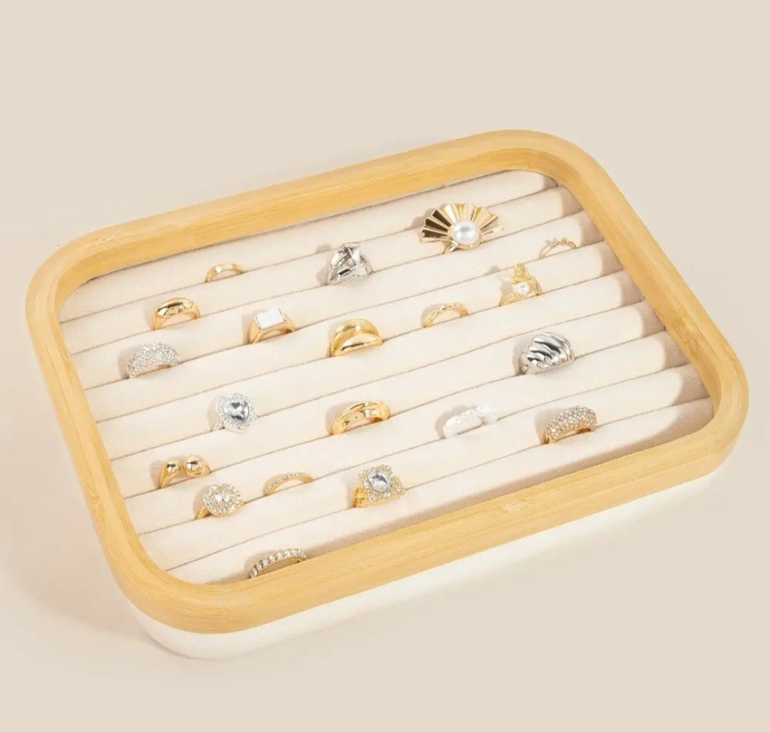 Ring Holder - Velvet Display Tray