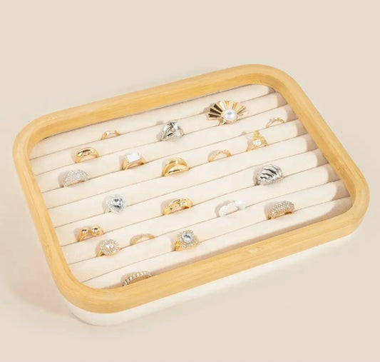 Ring Holder - Velvet Display Tray