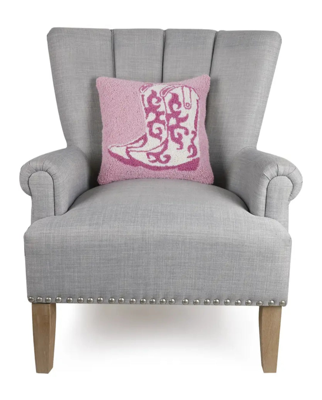 Throw Pillow - Pink Cowboy Boots