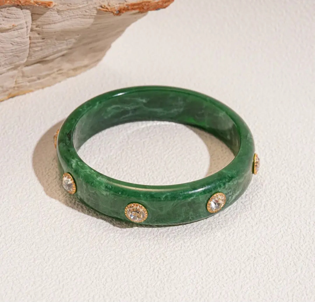 Bracelet - Emerald Luxe Bangle