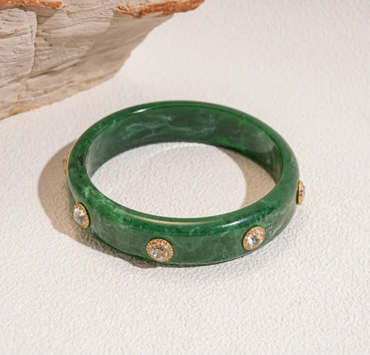 Bracelet - Emerald Luxe Bangle