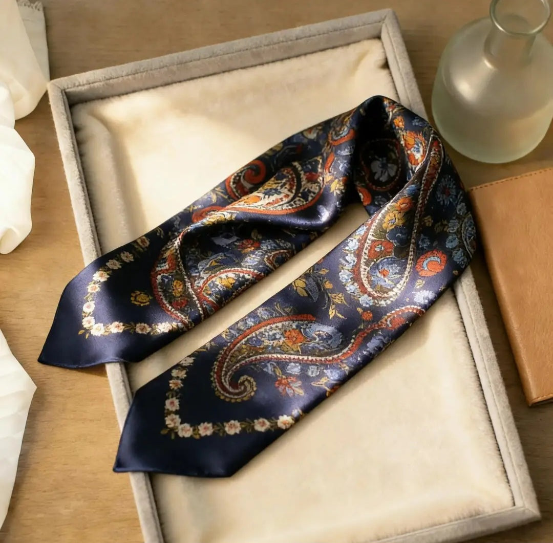 Scarf - Mulberry Silk Paisley