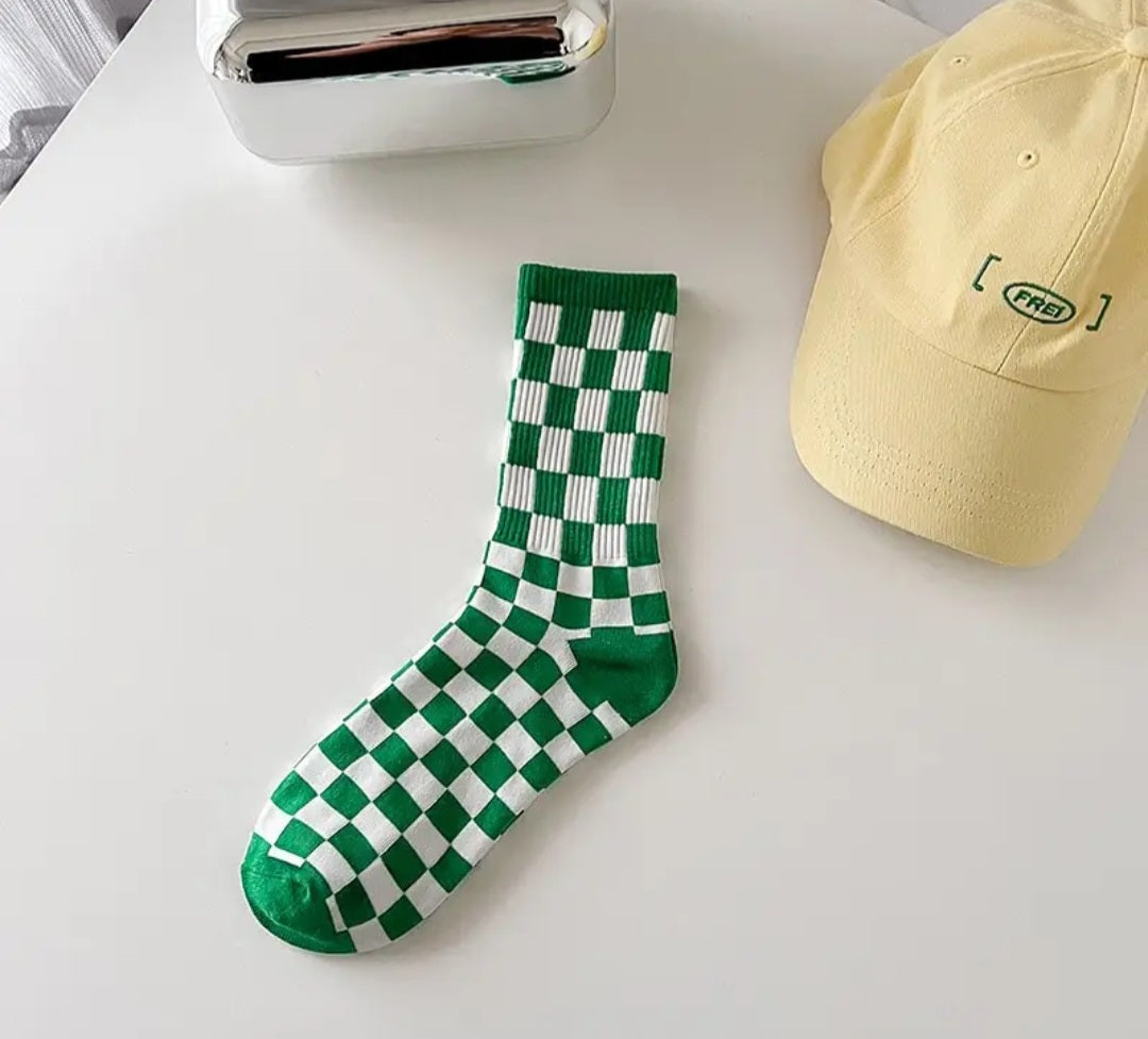 Socks - Checkerboard Varsity