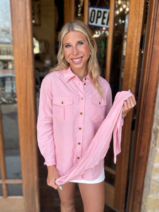 Pale Pink 2 Way Blouse