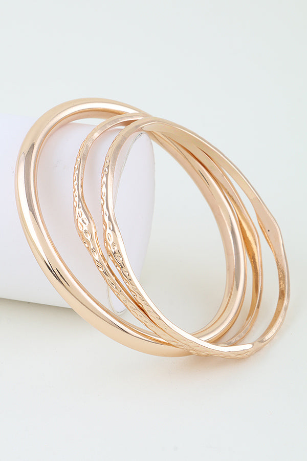 Jewelry | Bracelet Gold Multi Hammered Cuff