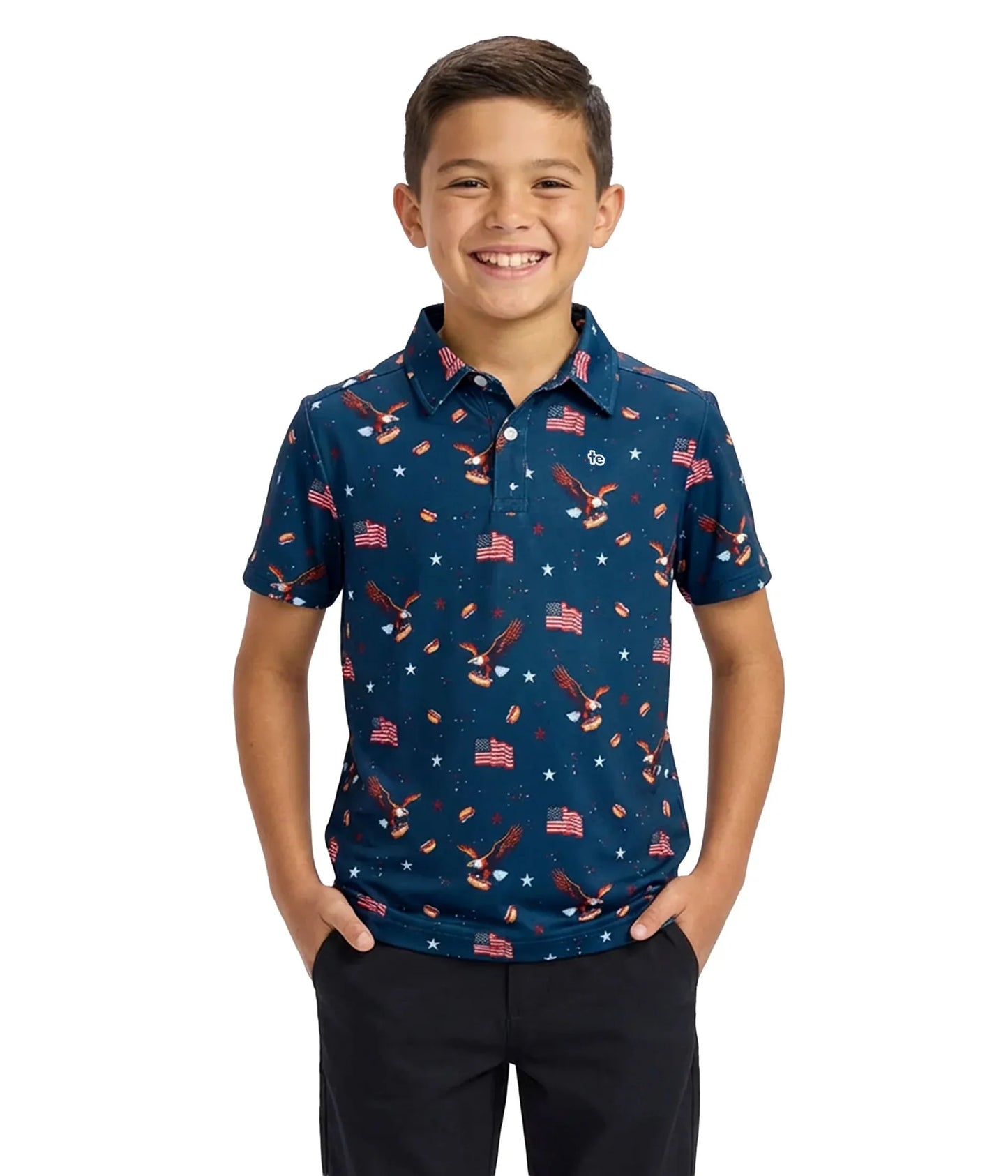 Polo - Boys 8-Bit Eagle Golf