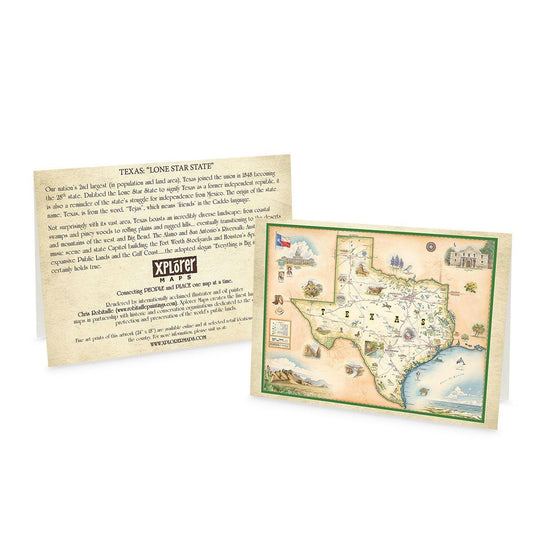 Stationery | Texas State Map Notecard