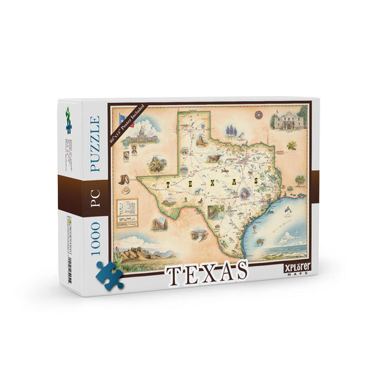 Games | Puzzle Texas State Map Jigsaw 1000 pieces