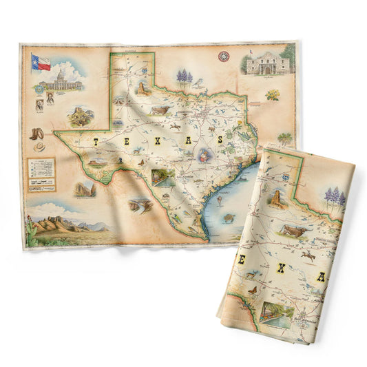 Kitchen | Hand Towel Texas State Map