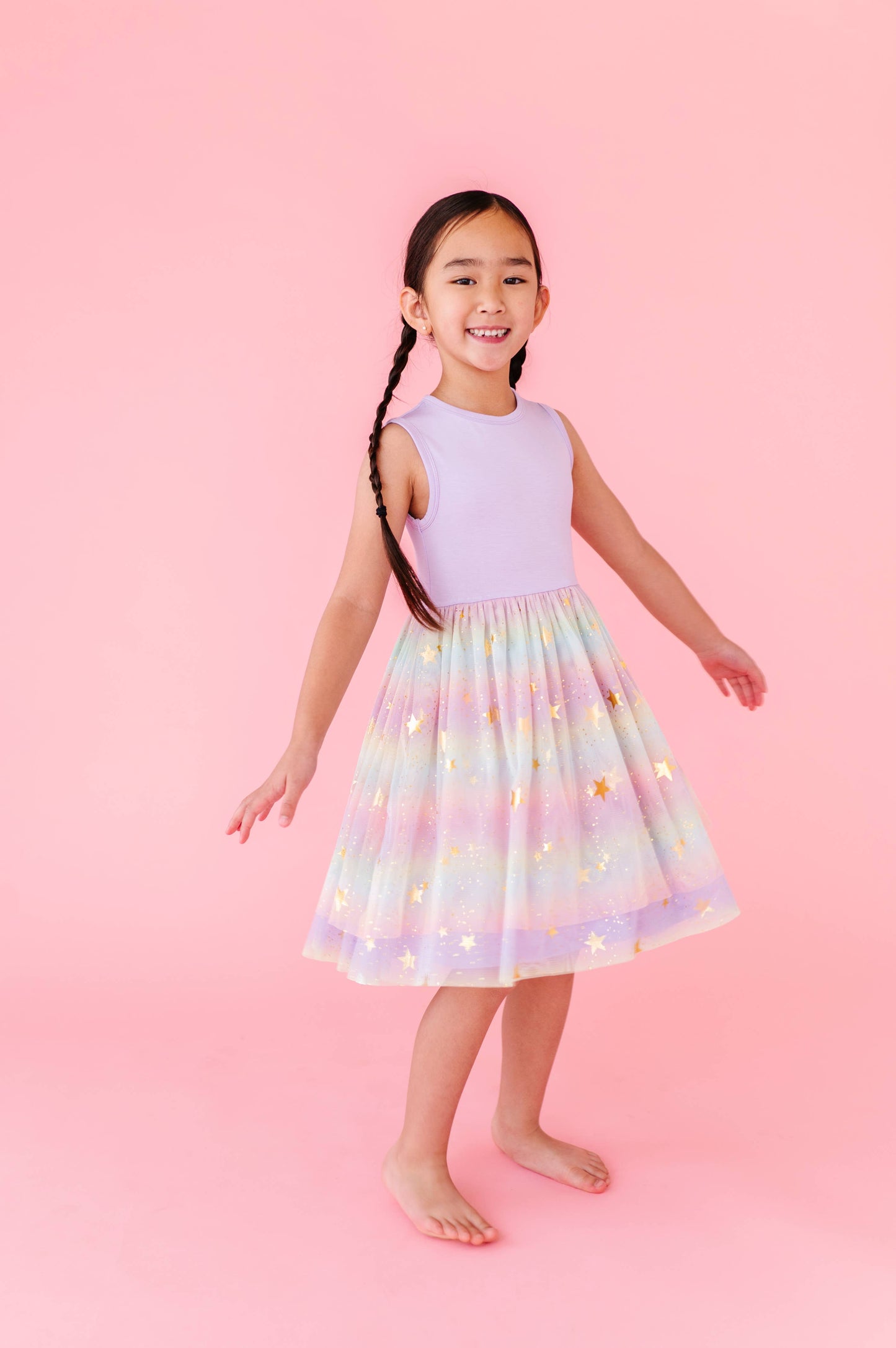 Dress - Kids Astra Rainbow Twinkle Tulle