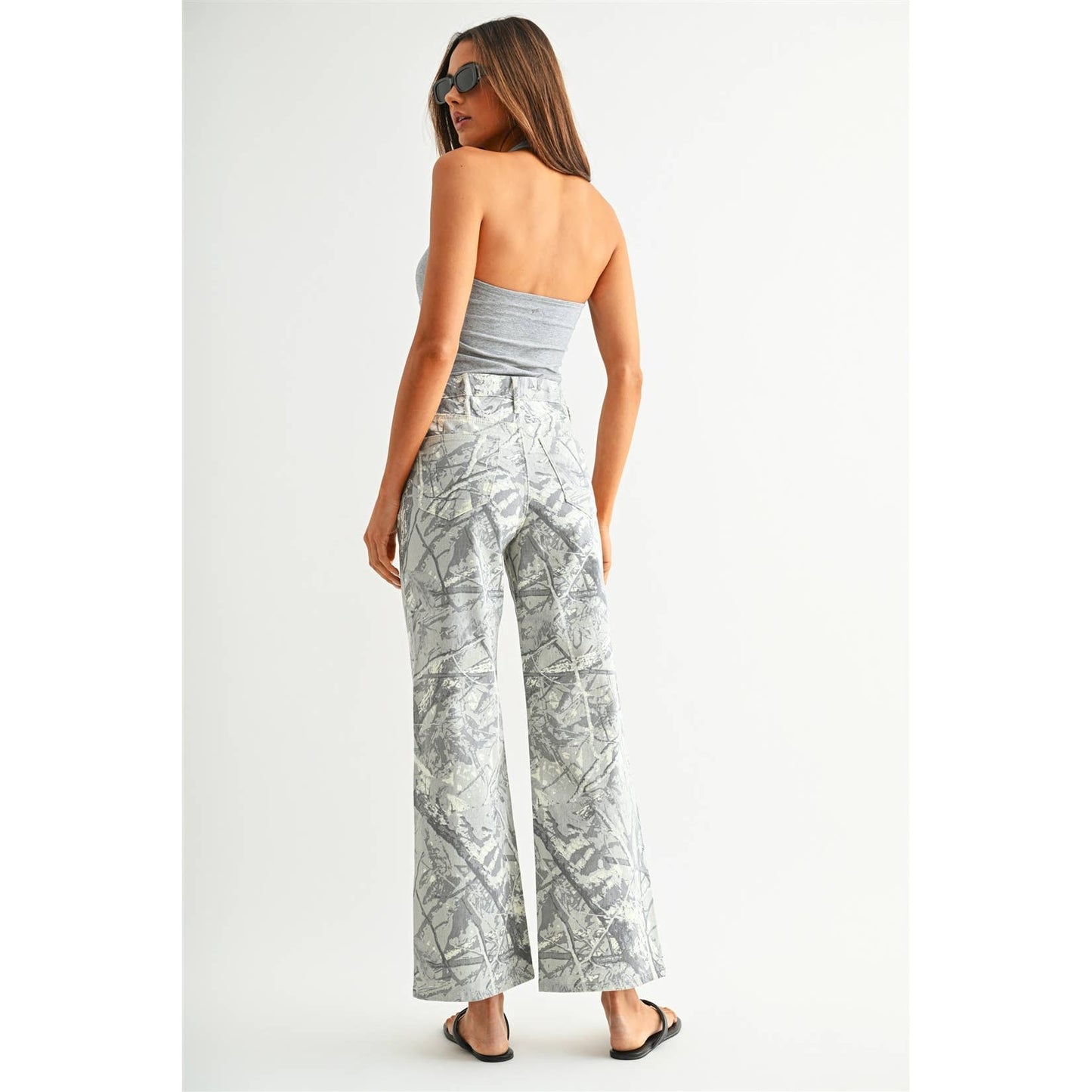 Jeans - Camo High Rise Wide Leg
