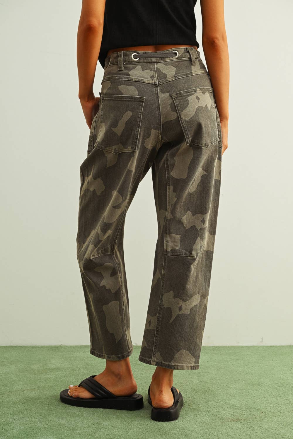 Pants - Washed Camo Drawstring