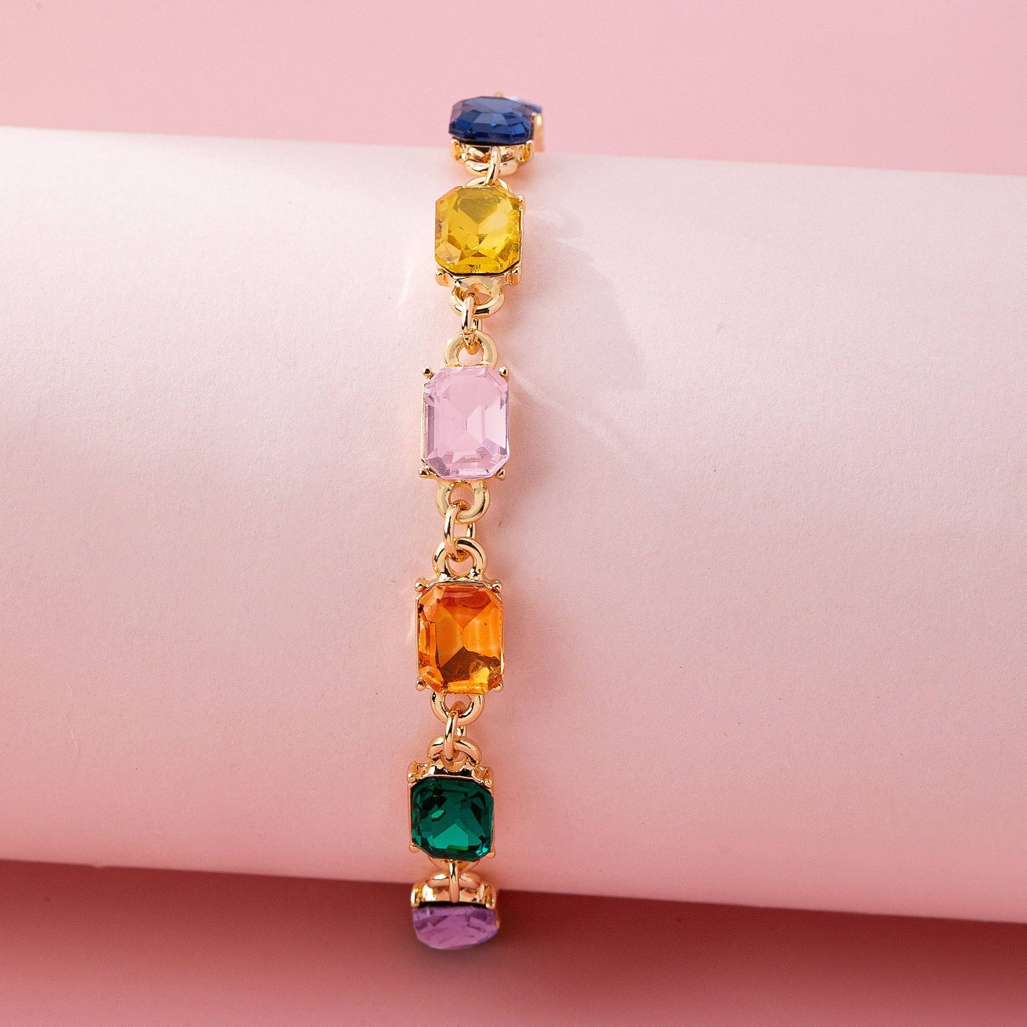 Bracelet - Rainbow Gemstone Tennis