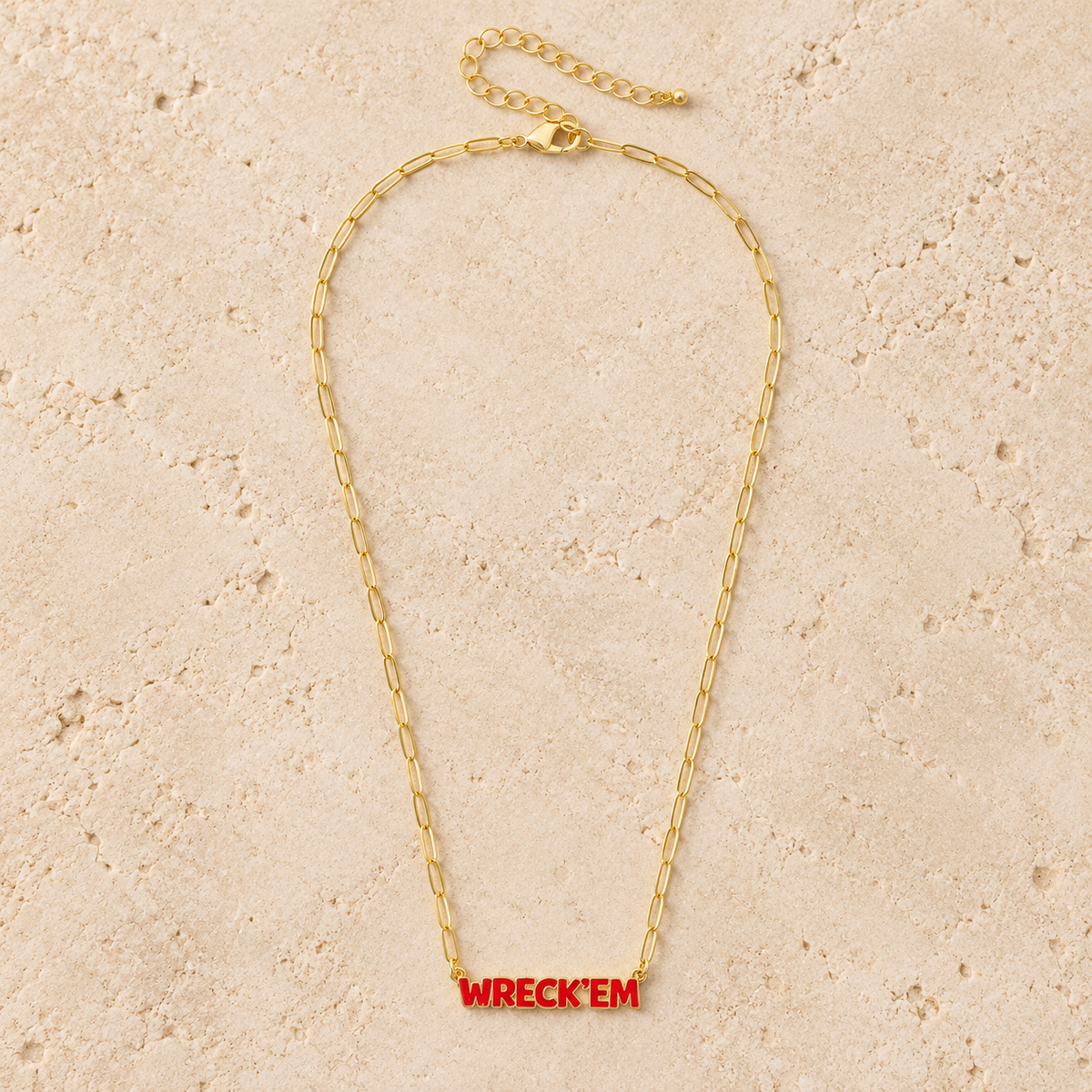 Necklace - Texas Tech Red Raiders Puffy Nameplate