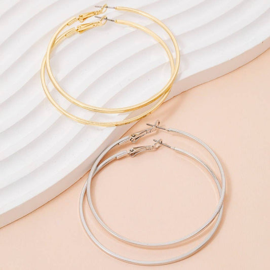 Gold Dipped Hoop Earrings