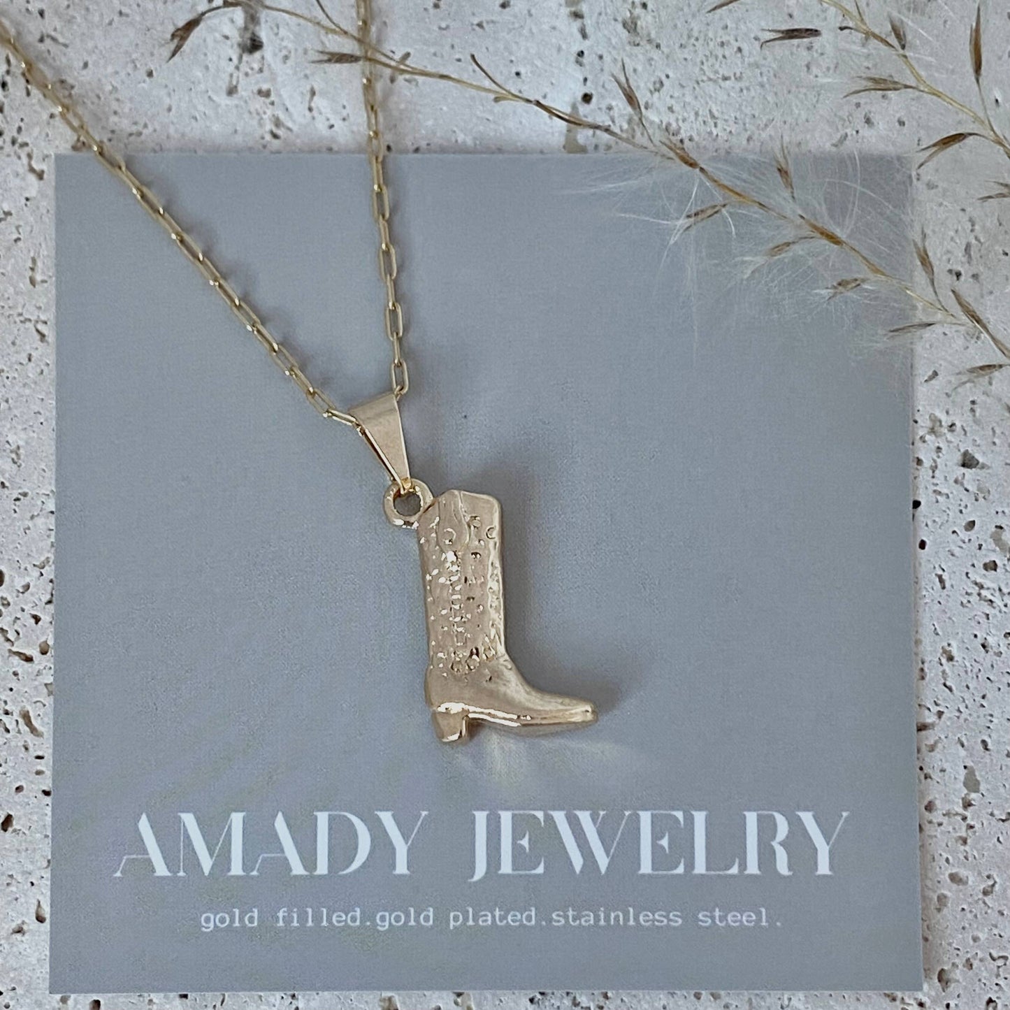 Necklace - Cowboy Boot Cowgirl