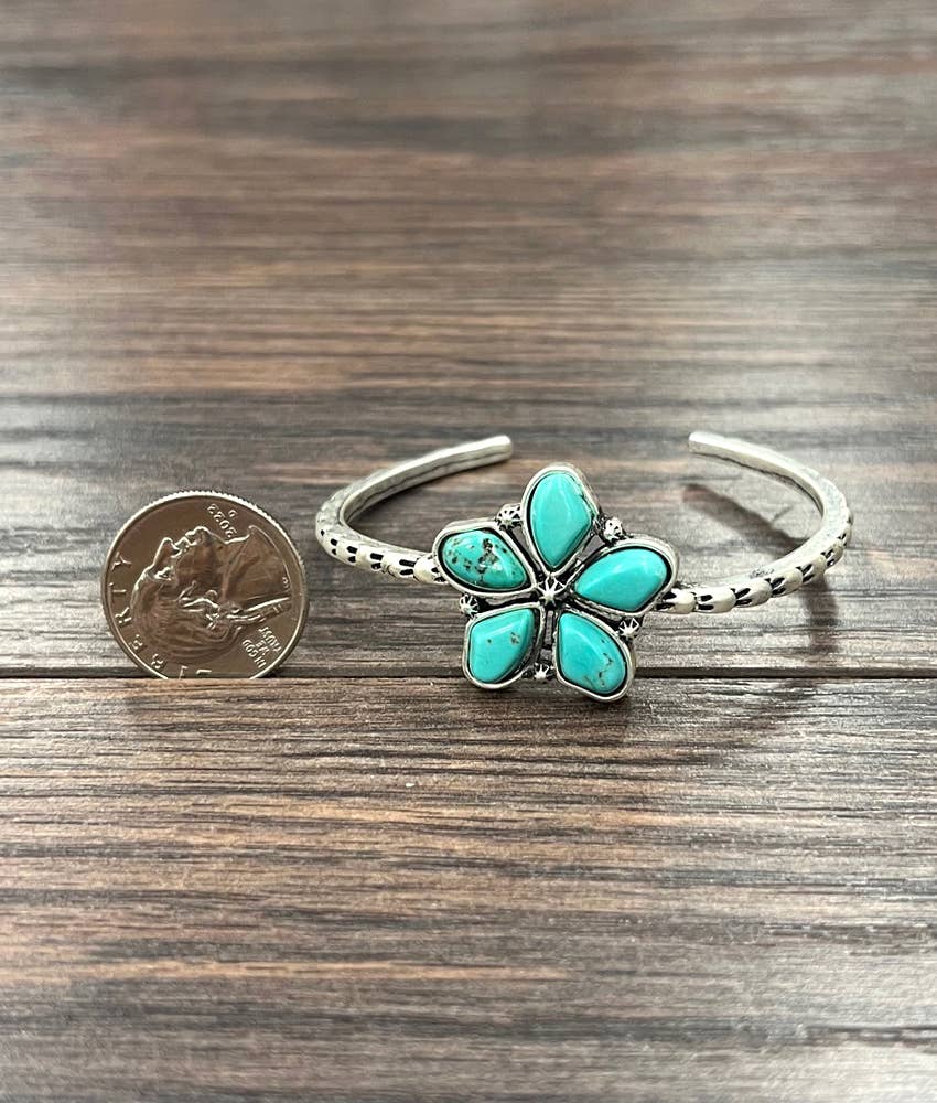Bracelet - Western Turquoise Cuff