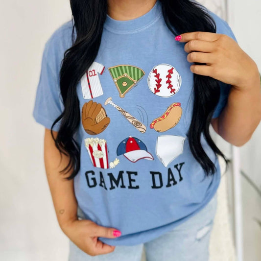 Game Day Baseball Things Tee