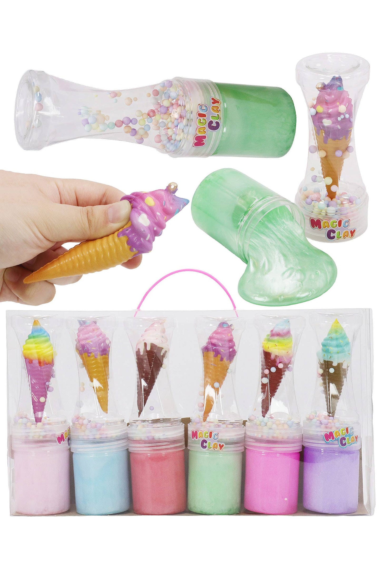 Slime - Ice Cream Squishy Foam Ball Slime Tube