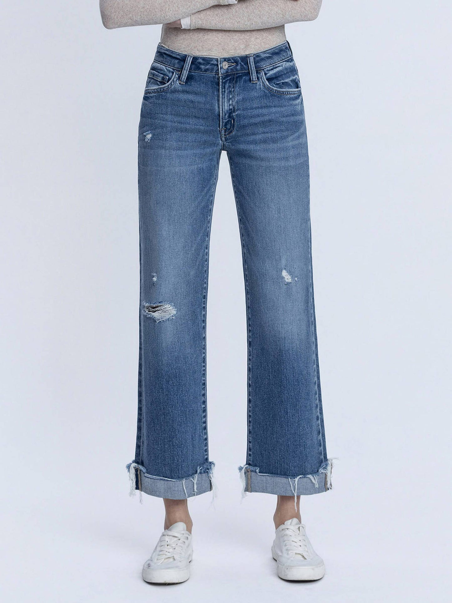 Jeans - Vervet Mid Rise Dark Wash