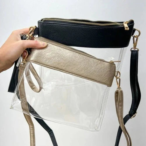 Bags | Champagne Gold Game Day Crossbody