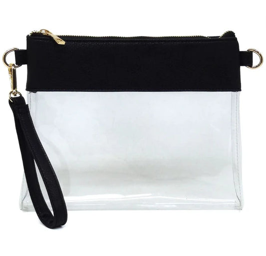 Bags | Black Clear Game Day Crossbody