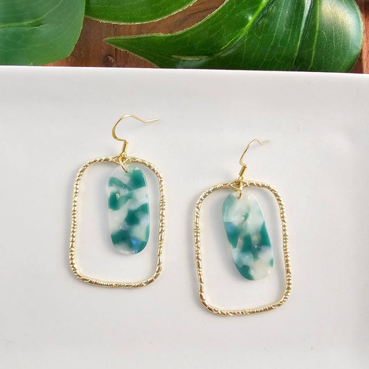 Jewelry | Earrings Madison Hypoallergenic Jade Opal Gold