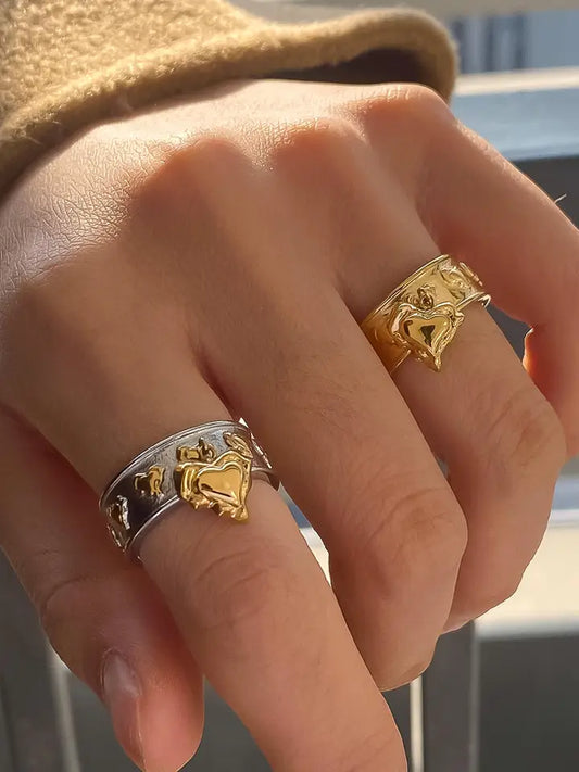 Alexia Heart Dangle Ring